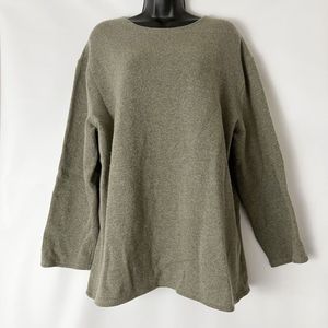 Tehen Wool Blend Sweater Green Size 2